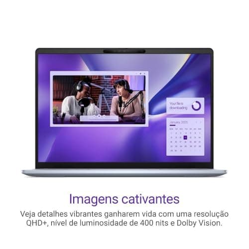 Imagens cativantes do Notebook Dell Inspiron Plus Snapdragon X Plus 14'' QHD+