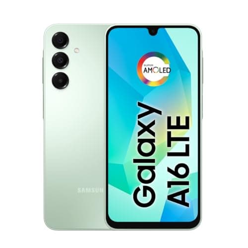 Samsung Galaxy A16, 128GB + 4GB RAM, Câmera de até 50MP, Tela 6.7', NFC, IP54, Bateria 5000 mAh - Verde Claro