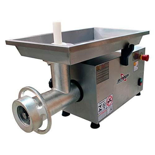 Picador de carne inox boca 98 220V-M, frontal com fundo branco