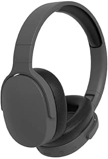 Fone de ouvido Bluetooth 5.3 sem fio, preto, com cancelamento de ruído, longa duração de bateria, entrada P2 e cartão de memória.