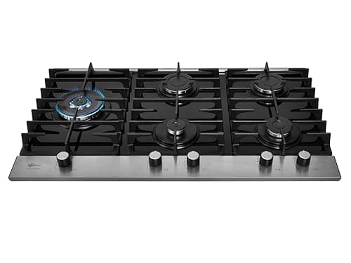 FISCHER COOKTOP À GÁS 5 BOCAS PLATINIUM MESA VIDRO PRETO 33810-92122