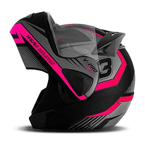 CAPACETE ESCAMOTEÁVEL PRO TORK V-PRO JET 3 ROSA TAM. 58