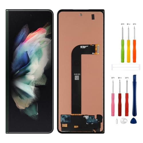 SwarKing Substituição de tela digital TFT compatível com Galaxy Z Fold 3 5G SM-F926 F926B F926U (preto sem moldura) Montagem digitalizador de tela LCD sensível ao toque com ferramentas de reparo - sem