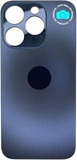 Tampa Traseira Iphone 15 Pro Vidro Premium Azul Compatível