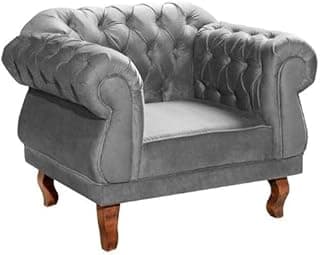 Poltrona Decorativa Chesterfield Capitonê Elisabeth