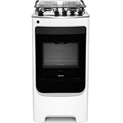 Fogão Consul 4 bocas Branco com acendimento automático - CFO4NAB BIVOLT