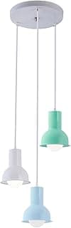 Lustre Pendente 3 Lâmpadas Quarto Infantil Menina Menino Led Azul