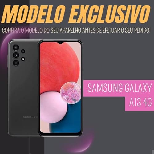 Kit Capa Capinha Transparente e Película De Vidro 3D Para Samsung Galaxy A13