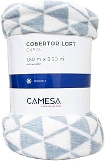 Cobertor Casal Manta Microfibra Antialérgico 1,8x2,2m Triângulos - Camesa
