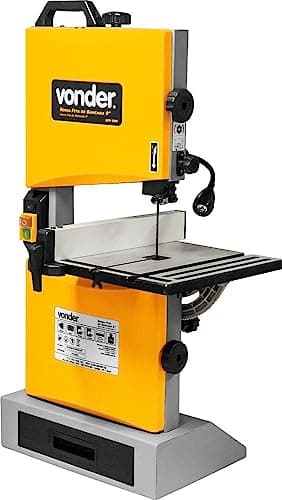 Serra de fita de bancada Vonder, 300 W, 9 polegadas, 220 V, amarela e preta
