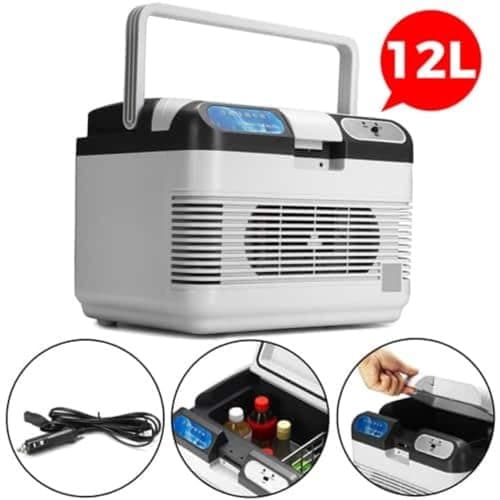 Mini Geladeira Portátil 12 Litros Frigobar para Carro Camping 12 Volts Viagens Refrigerador e Aquecedor 2 em 1