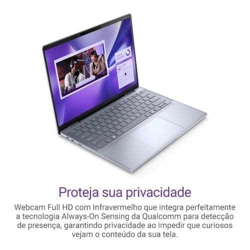Proteção de privacidade com Webcam Full HD do Notebook Dell Inspiron Plus