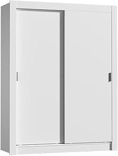 Madesa Guarda-Roupa Infantil Enzo 2 Portas de Correr, Branco, 205x117x46 cm