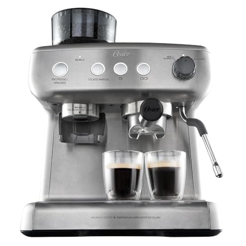 Cafeteira Espresso Oster Xpert Perfect Brew - 220V em aço inoxidável com copos de café