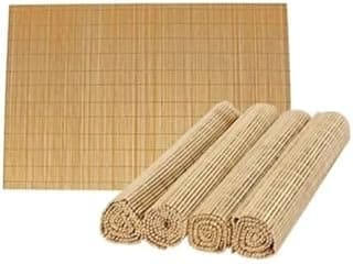 Kit Jogo Americano Bambu Com 06 Peças.