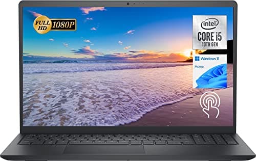 Dell Inspiron 15 3511 notebook aberto com tela FHD de 15,6 polegadas e ícone Intel Core i5