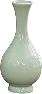 Vaso de cerâmica verde-claro elegante para decoração de sala