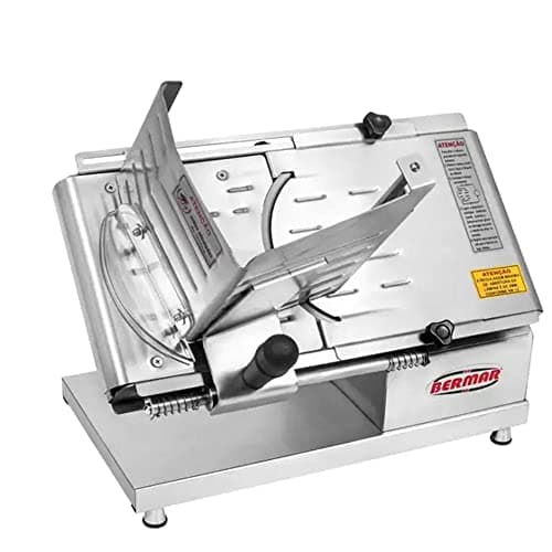 Cortador de frios semi automático Bermar 200mm bivolt - aço inoxidável