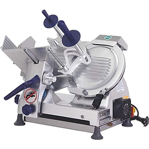 Cortador de frios industrial Gural GLP 300 com aço anodizado e seletor de voltagem