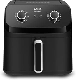 Fritadeira sem Óleo Arno Air Fryer Mega AFM7 Tecnologia Extra Crocância 7,5L Preta 110V