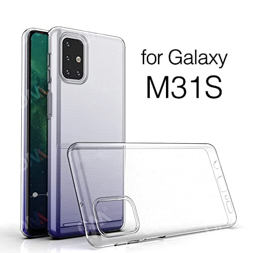 Capa transparente para Samsung Galaxy M31S, protege a tela de 6.5 polegadas.