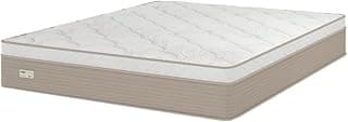 Umaflex Milão Colchão Queen Size com Euro Pillow e Molas Ensacadas, Bege e Branco, 158x198x30 cm, Suporta até 120kg