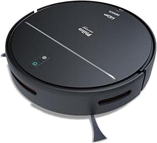Aspirador Robô Philco PAS28P com Função MOP, Preto, Circular, Botão Verde