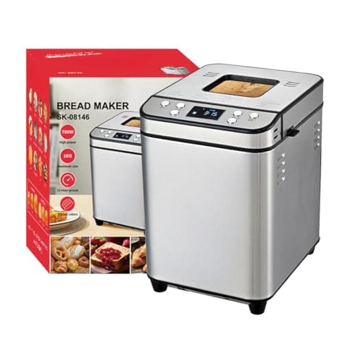 Máquina de Pão Caseiro Automática Elétrica com Timer Programável para Uso Doméstico (110v)