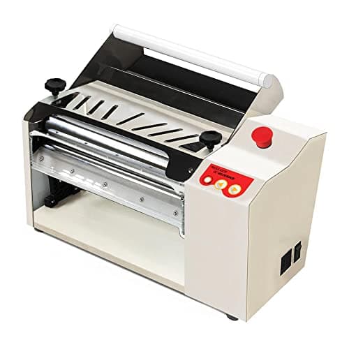 Cilindro laminador de massas elétrico Saro CICR Pro 400x57mm Bivolt branco e preto