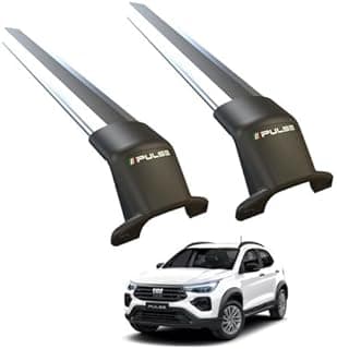 Rack de teto preto e prata para carro modelo Pulse 2021-2024