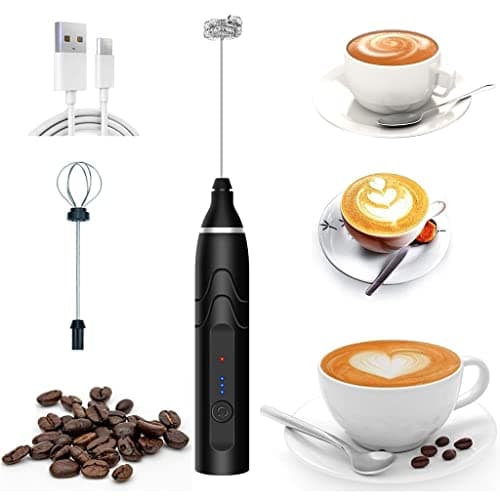 Mini Mixer Portátil Misturador de Bebidas Batedor Espumador de Leite USB Recarregável Cozinha Cafe Ovo