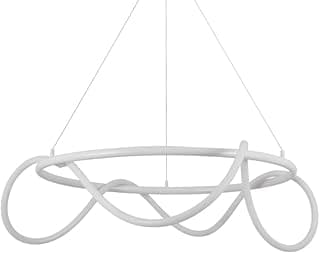 Lustre Pendente Nordecor Ivair 2180 Branco Led Bivolt