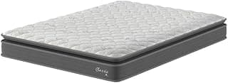 Colchão Casal Espuma D40 188x138x20cm Classic C Pillow Montreal Branco/marrom