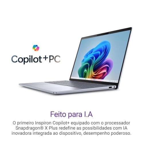 Notebook Dell Inspiron Plus Snapdragon X Plus 14'' QHD+ Touch Prata Gelo