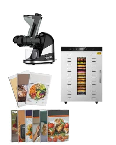 Alliere, Desidratador Industrial de Alimentos 16 Bandejas 220v + Slow Juicer + 9 E-books (220, Volts)