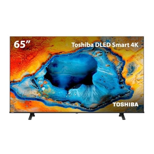 Smart TV DLED 65'' 4K Toshiba 65C350NS VIDAA com tela de imagem vibrante