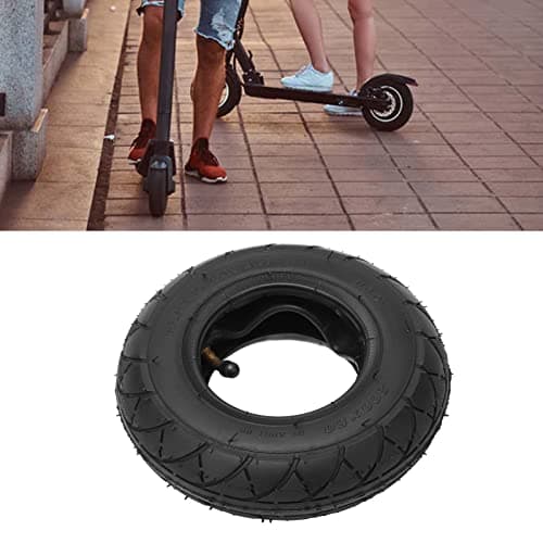Combinação de pneus de scooter elétrica, pneu pneumático de scooter elétrico 200 x 50 com tubo interno, cubo de roda, pneu de substituição de scooter elétrico