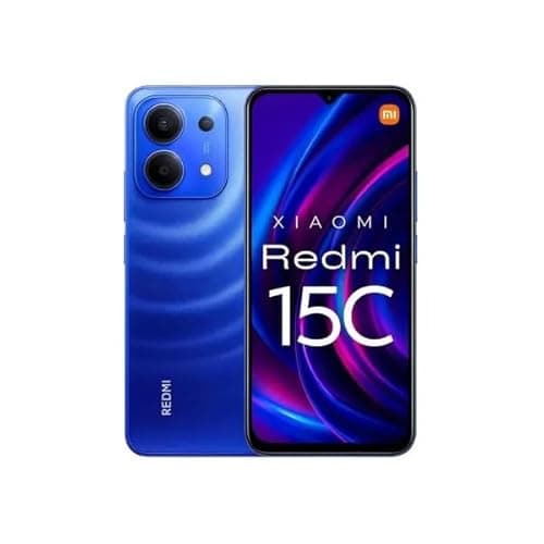 Smartphone Xiaomi Redmi 15C azul com 8GB RAM e 256GB ROM