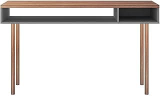 Mesa Para Computador Escrivaninha Multi Cinza Caemmun