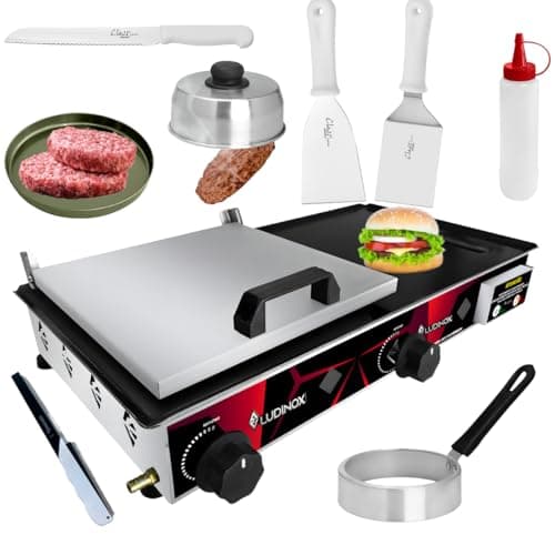 Chapa industrial 60x30 para hot dog com utensílios e carne moída