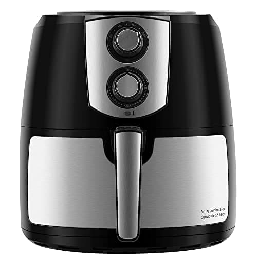 Fritadeira Elétrica Air Fryer Philco Air Fry Jumbo PFR06PI Timer 60 Minutos 7,2 Litros Preto e Inox 127V