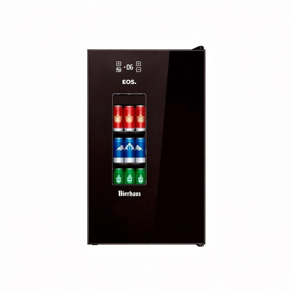Cervejeira EOS Bierhaus 76 Litros Frost Free com Compressor Black Glass ECE90 110V