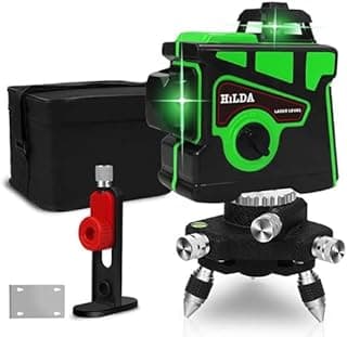 Nível a laser verde HILDA 12 linhas com bateria recarregável