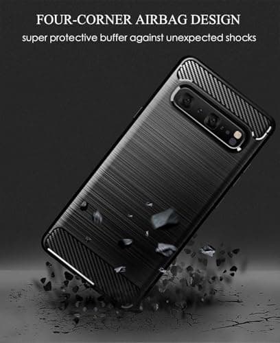 Capa para Celular Aikcks Galaxy S10 5G à Prova de Choque TPU Macio Preto