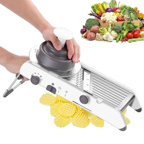 Mandolin, Pode ser Cortado em 18 Formatos Aços Inoxidáveis Mandoline Profissional, Uso Doméstico Fatiador de Legumes, Fatiador, Mandolim, Multifuncional Mandoline, Mandolim Cozinha