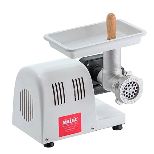 Moedor de carne elétrico branco Malta boca 08