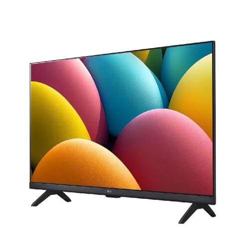 TV LG 32'' LED HD Smart Pro 32RL601CBSA com esferas coloridas na tela