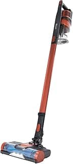 Aspirador de pó sem fio Shark Pet Pro vermelho e azul, escova autolimpante, luzes LED, 2 em 1