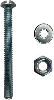 Sfor - Parafuso Máquina Cabeça Redonda 3/16" x 1.1/2" com Porca e Arruela - 5 Peças