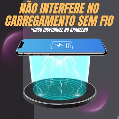 Galaxy A13 kit com película de vidro transparente e carregamento sem fio